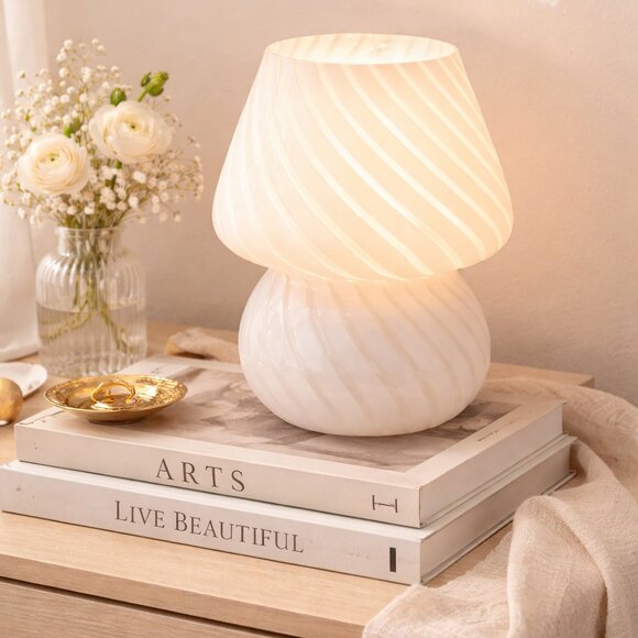 Other - Mushroom Lamp Retro Aesthetic Bedside Light Minimalist Home Decor